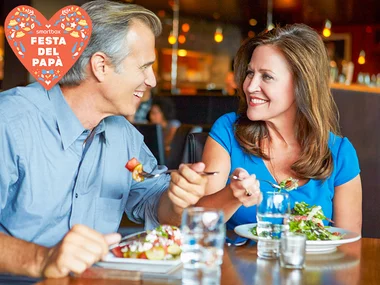 A cena con papà: 1 cena per 2 con vino per la festa del papà