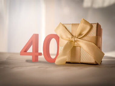 Gastronomi för att fira 40 årsdagen