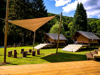 2 dagen glamperen in de Ardennen met ontbijt bij Backpackers’Camp