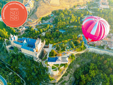 1 paseo en globo en Segovia con reportaje gráfico y pícnic para 2