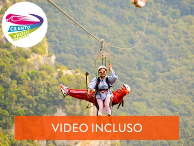 Insieme tra i cieli del Cilento: 1 volo in Zipline per 2 con GoPro