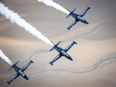 Flug in einem L-39 Albatros Kampfjet über die Schweizer Alpen