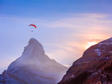 Vol en parapente tandem à couper le souffle pour 2 personnes à Zermatt