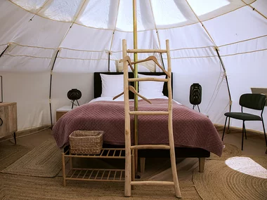 Glamping for 2 med havudsigt på Samsø Badehotel