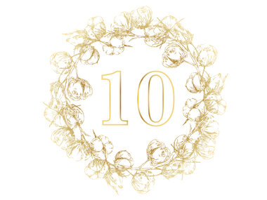 ¡Feliz 10º aniversario de boda!