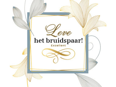 Leve het bruidspaar! Excellent