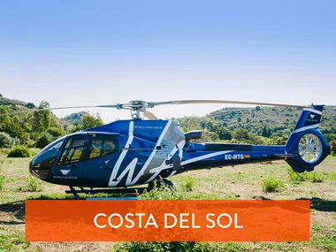 Paseo en helicóptero de 20 min por la Costa del Sol para 1 persona