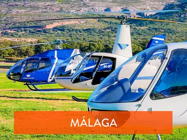 Vuelo de iniciación en helicóptero de 20 minutos desde Axarquía para 1 persona