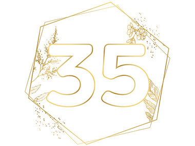 Gefeliciteerd met jullie 35-jarig huwelijk!