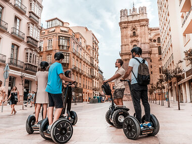 Excursión segway tour en Málaga de 1 hora para 3 personas