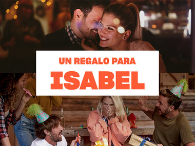 Caja regalo personalizada para Isabel