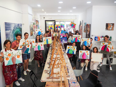 Experiencia Art&Wine clásica con vino ilimitado para 1 persona