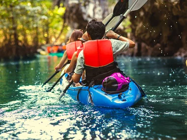 Kajakkursus: River rafting i Mörrumsåns for 2