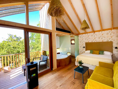 Cabanas de Udra, Rías Baixas: 1 noche en cabaña con desayuno