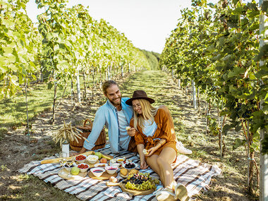 Picnic in vigna nell'Antico Casale con vino e specialità della Maremma Toscana