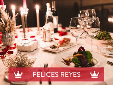 ¡Unos Reyes deliciosos! Menú de 3 platos con vino
