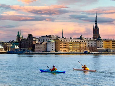 Kvällskajaktur med BBQ i Stockholm city för 2