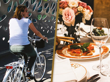 Souper gastronomique Menu 3 plats et visite d'Anvers à vélo pour 2