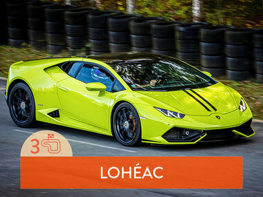 Stage de pilotage : 3 tours sur le circuit de Lohéac en Lamborghini Huracán