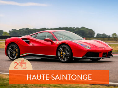 Stage de pilotage : 2 tours sur le circuit de Haute Saintonge en Ferrari 488