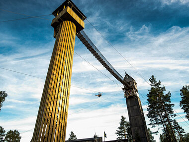 Zipline-äventyr i Småland för 1 - violett bana