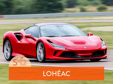 Stage de pilotage : 5 tours sur le circuit de Lohéac en Ferrari F8 Tributo