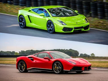 Stage de pilotage multivolant : 2 tours en Lamborghini Gallardo et 2 tours en Ferrari 488 sur le circuit de Trappes