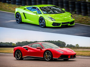 Stage de pilotage multivolant : 2 tours en Lamborghini Gallardo et 2 tours en Ferrari 488 sur le circuit de Lohéac