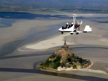 Vol en ULM de 40 min autour du Mont-Saint-Michel