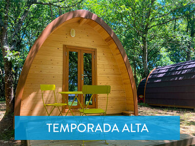 Glamping & Camping Vila de Sarria: 2 noches en glamping pod en Lugo