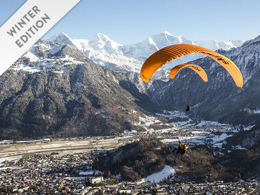 Adrenalinreicher Tandemflug im Gleitschirm