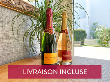 2 bouteilles de vin effervescent livrées à domicile