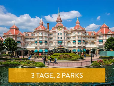 Tickets für 2 Disney® Parks für 2 Erwachsene und 2 Kinder für 3 Tage