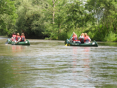 Eins mit dem Fluss bei einer Kanutour für 2 Personen auf der Diemel