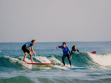 Cours privé de perfectionnement en surf d'1h pour 2 à Seignosse