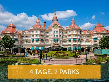 Tickets für 2 Disney® Parks für 2 Erwachsene und 2 Kinder für 4 Tage