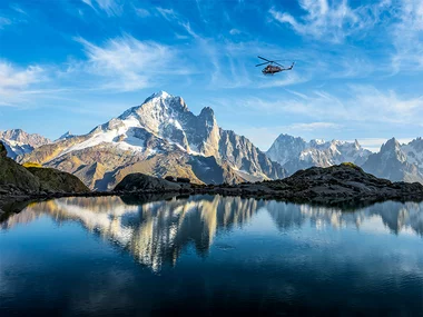 Vol en hélicoptère de 30 min pour 2 personnes au-dessus du Mont-Blanc