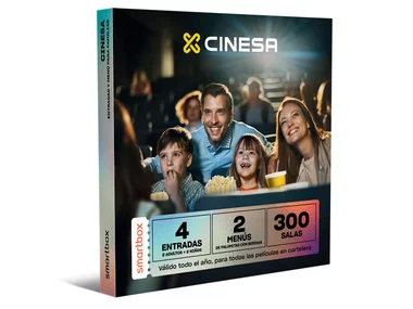 4 entradas de cine para 2 adultos y 2 niños