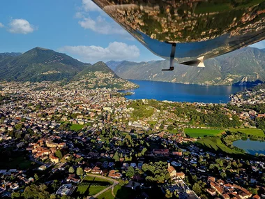 Rundflug über das Tessin im Elektroflugzeug für 1 Person