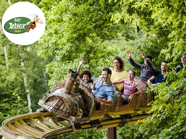 Billets pour le Parc Astérix : 2 entrées adulte et 2 entrées enfant en 2025