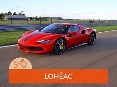 Stage de pilotage : 5 tours sur le circuit de Lohéac en Ferrari 296 GTB