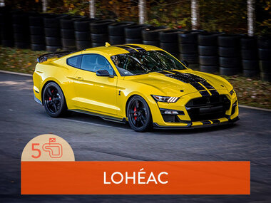 Stage de pilotage : 5 tours sur le circuit de Lohéac en Ford Mustang Shelby GT500