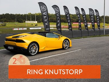 Kør racerbil: 2 omgange i Lamborghini på Ring Knutstorp