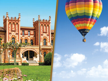 2 noches con desayuno y cena o acceso spa y paseo en globo de 1h por la Costa Brava