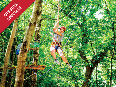 Divertimento al Veja Adventure Park: 1 ingresso al Parco con pranzo per 1 persona