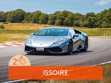 Stage de pilotage : 2 tours sur le circuit d'Issoire en Lamborghini Huracán