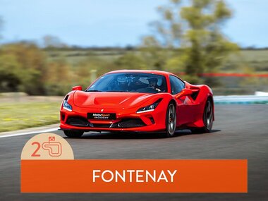 Stage de pilotage : 2 tours sur le circuit de Fontenay en Ferrari F8