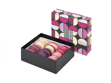 Coffret Décor Macaron Fauchon : 12 macarons livrés à domicile