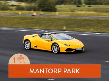 Kör sportbil: 1 varv i Lamborghini på Mantorp Park