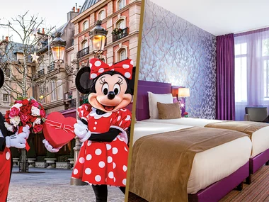 1 biglietto data a scelta 1 giorno per un Parco Disney® e soggiorno di 1 notte a Parigi per 2